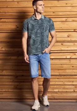 Gemustertes Piqué Poloshirt