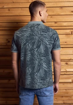 Gemustertes Piqué Poloshirt
