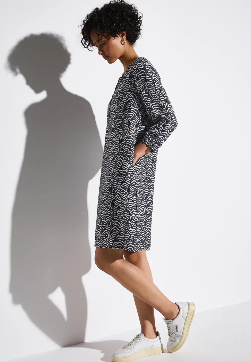 Gemustertes Tunika-Kleid