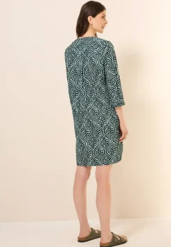 Gemustertes Tunika-Kleid