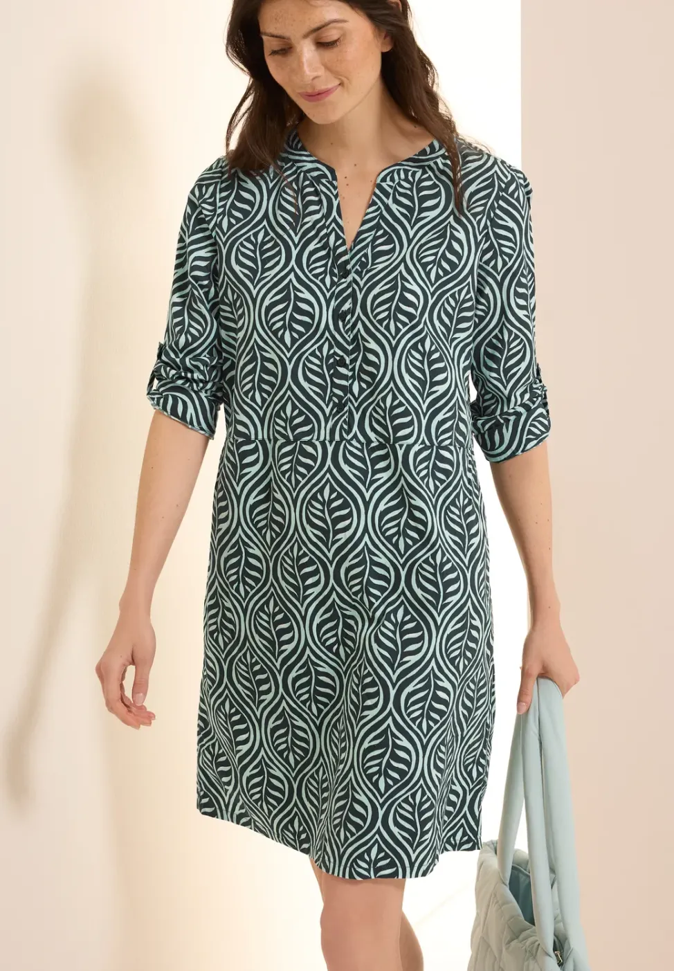 Gemustertes Tunika-Kleid
