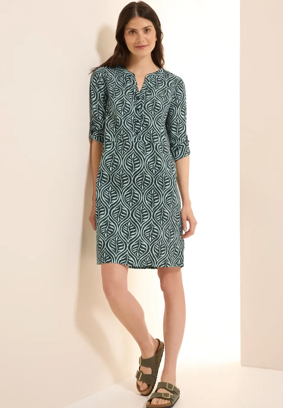 Gemustertes Tunika-Kleid