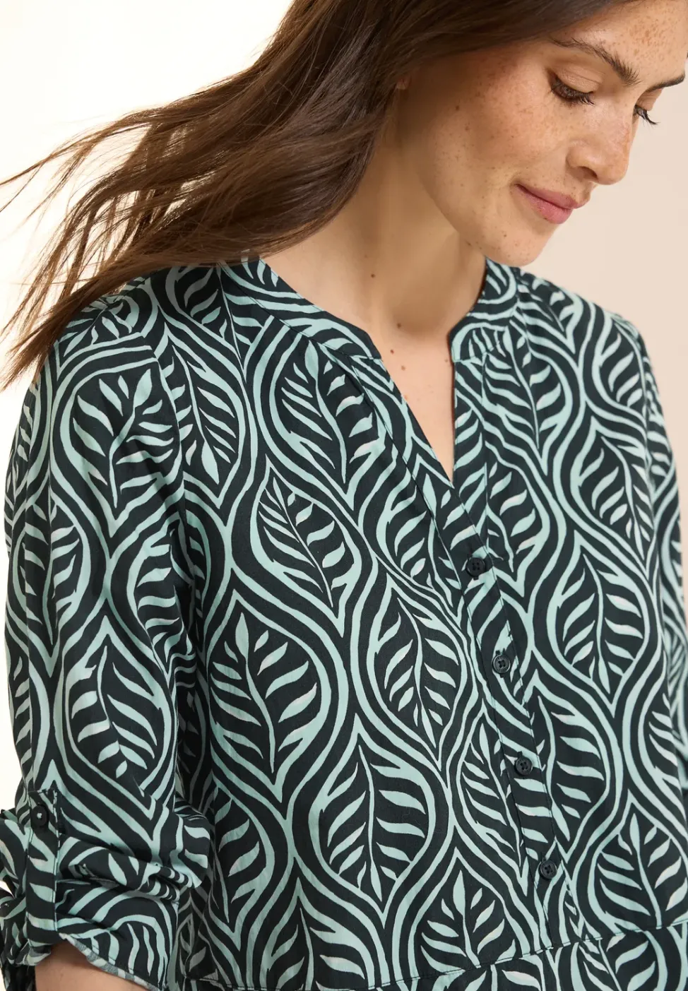 Gemustertes Tunika-Kleid