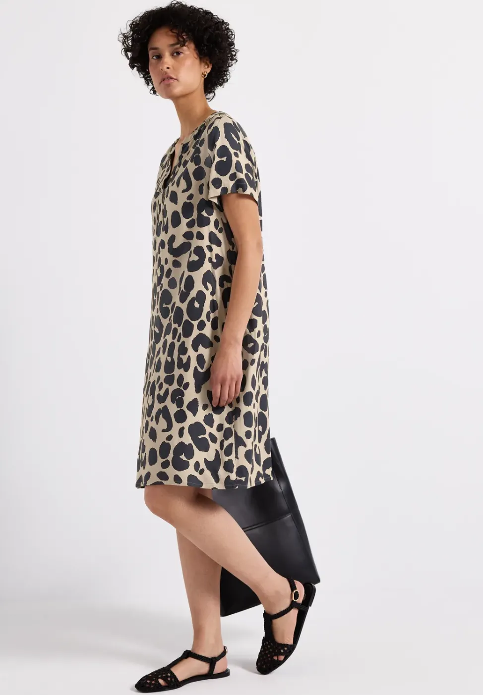Gemustertes Twill-Kleid