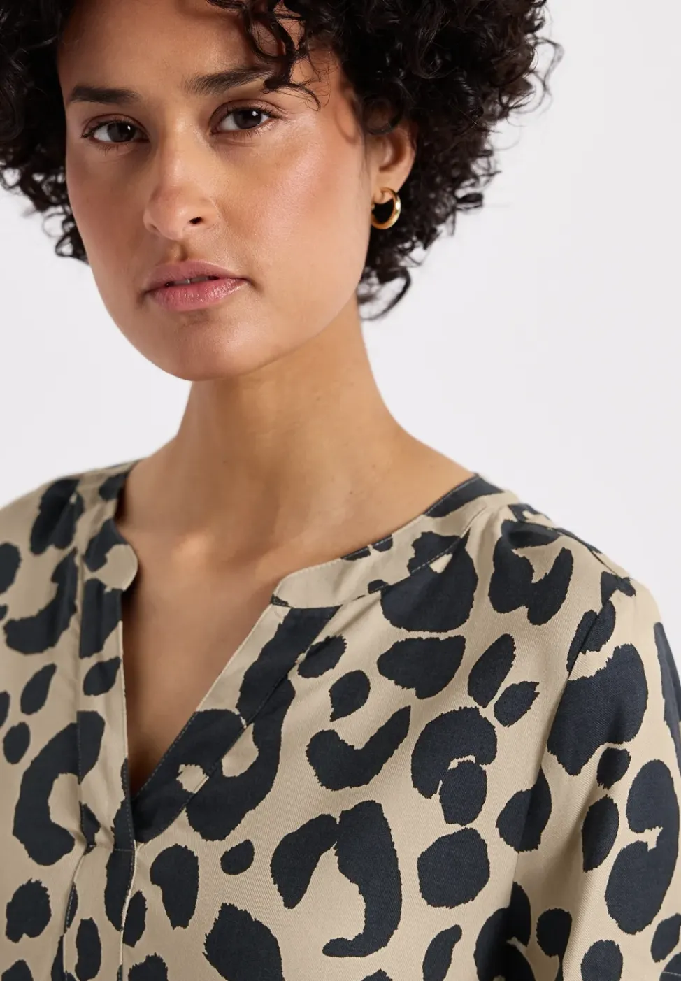 Gemustertes Twill-Kleid