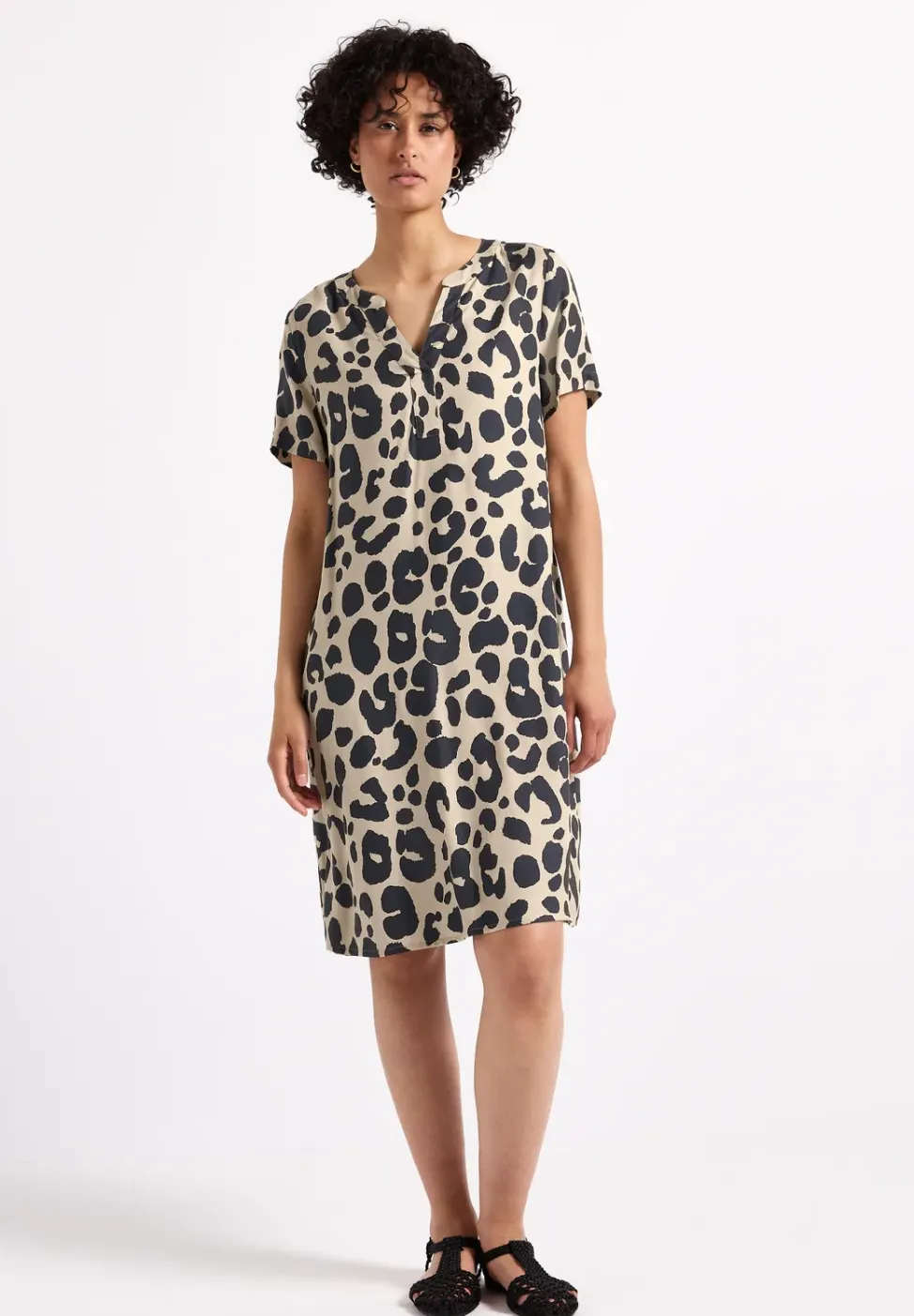 Gemustertes Twill-Kleid