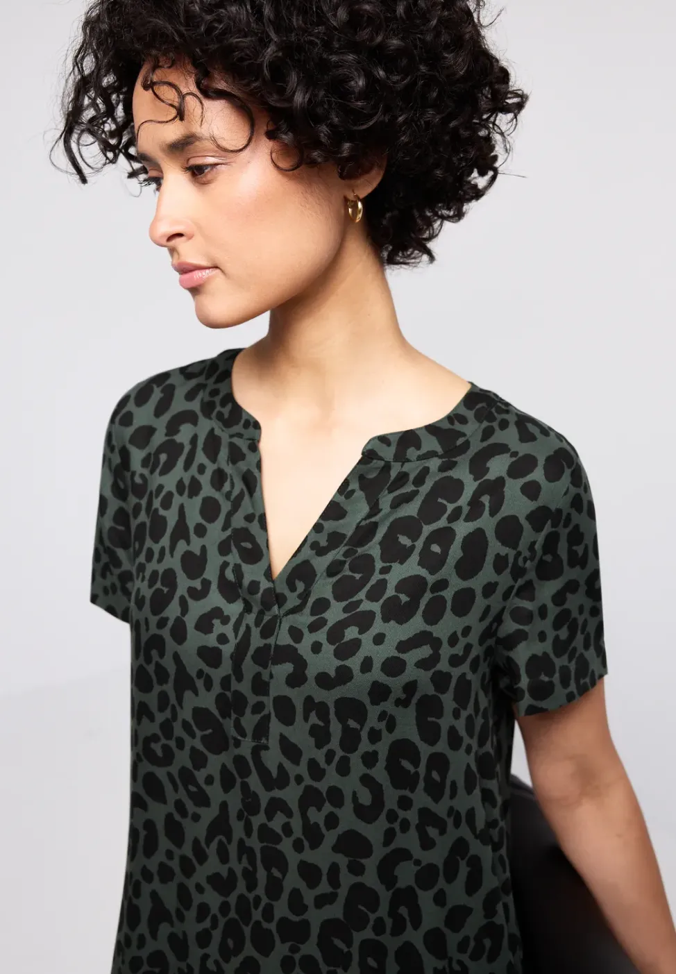 Gemustertes Twill-Kleid