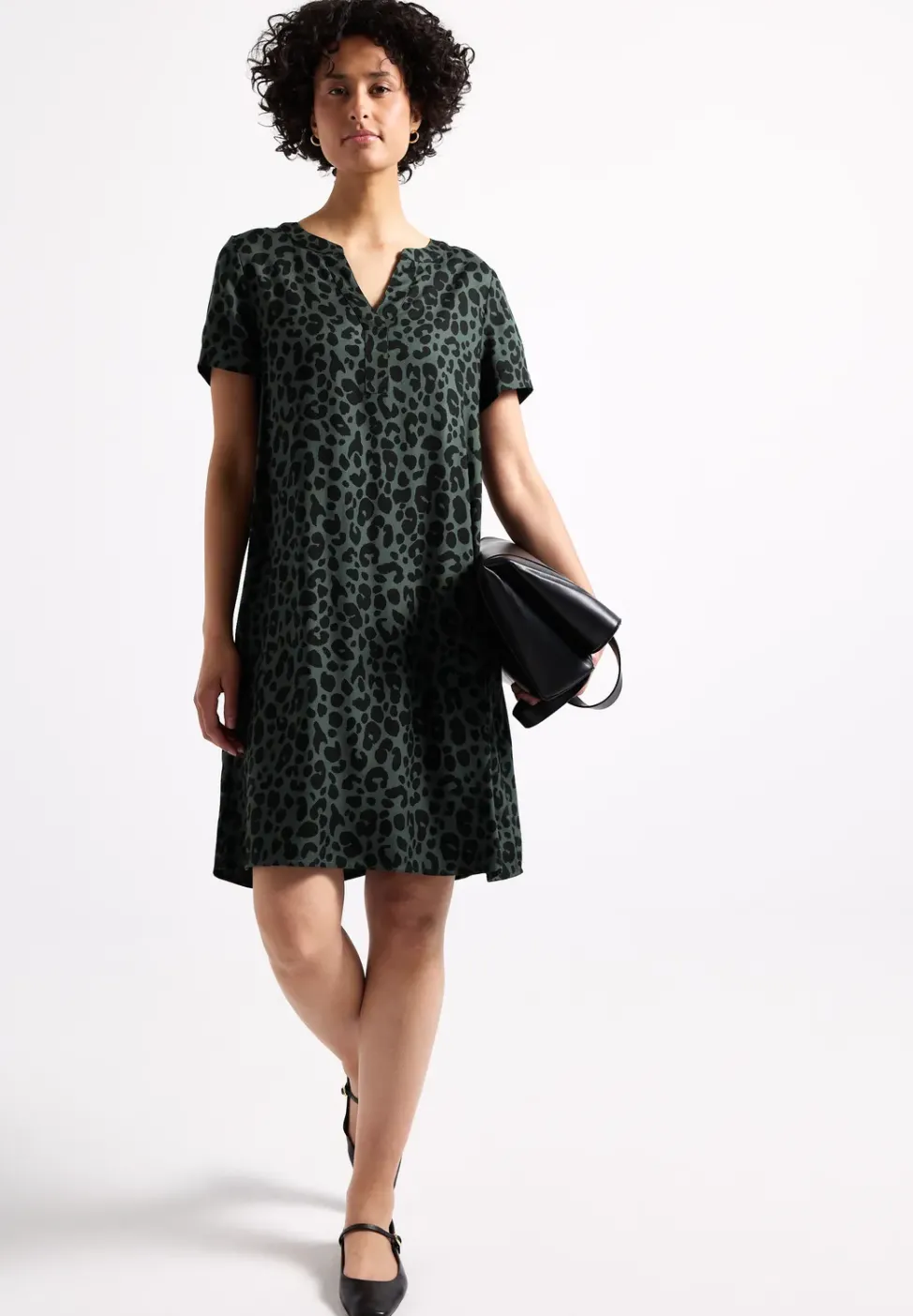 Gemustertes Twill-Kleid