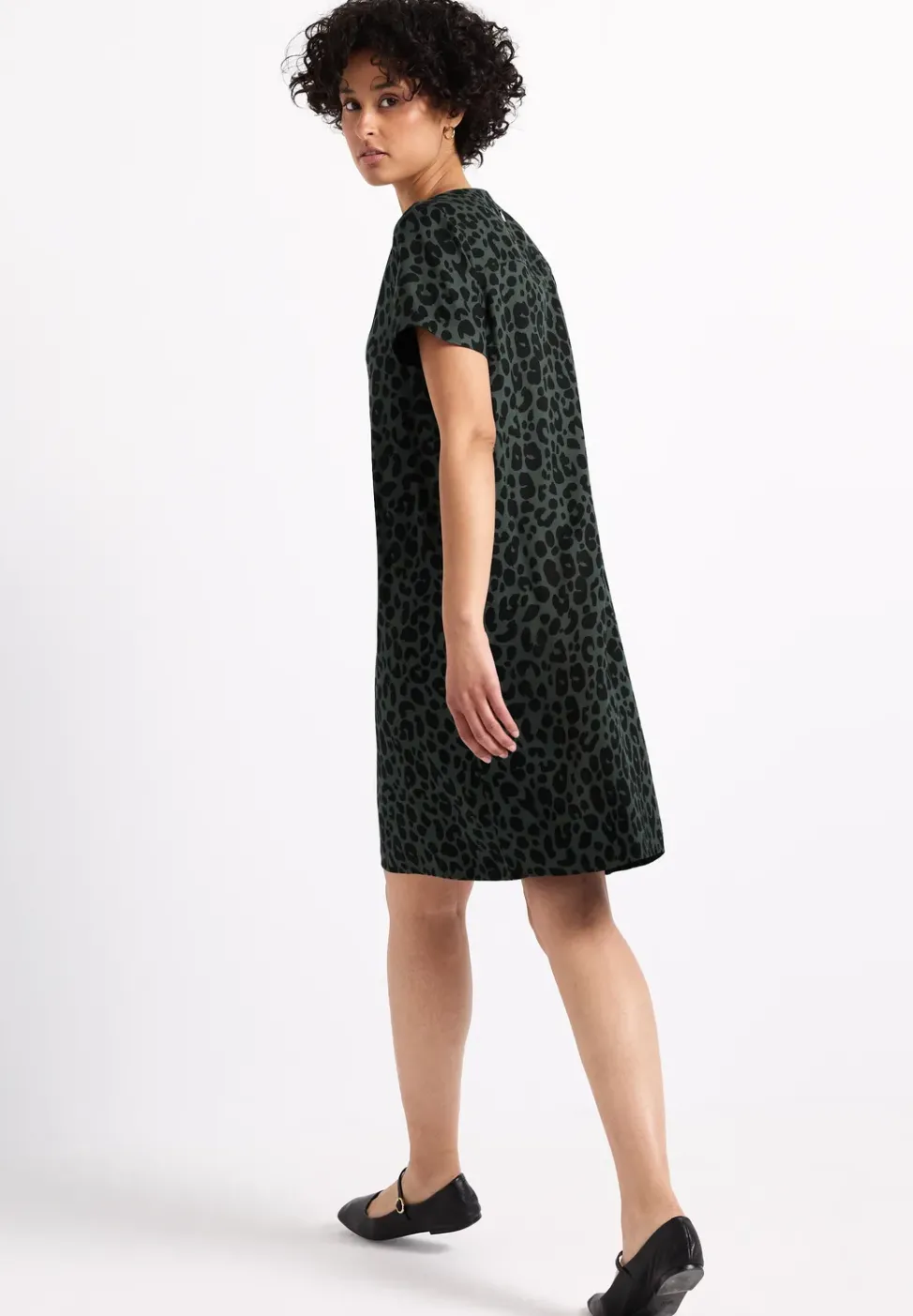 Gemustertes Twill-Kleid