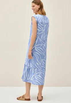 Gemustertes Volant-Kleid