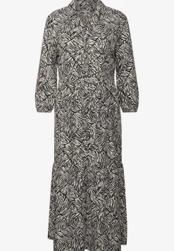 Gemustertes Volant-Kleid