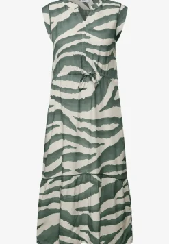 Gemustertes Volant-Kleid