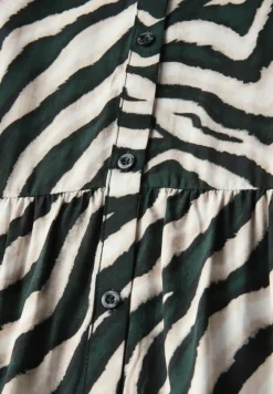 Gemustertes Volant-Kleid