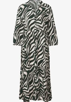 Gemustertes Volant-Kleid