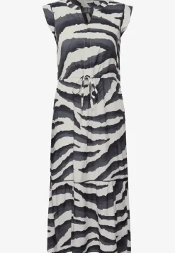 Gemustertes Volant-Kleid