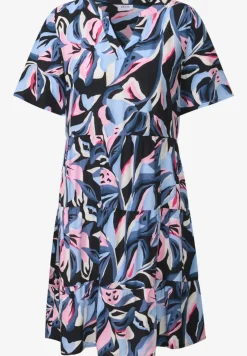 Gemustertes Volant-Kleid