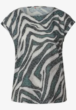 Gemustertes Ausbrenner-Shirt