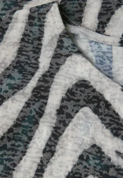 Gemustertes Ausbrenner-Shirt