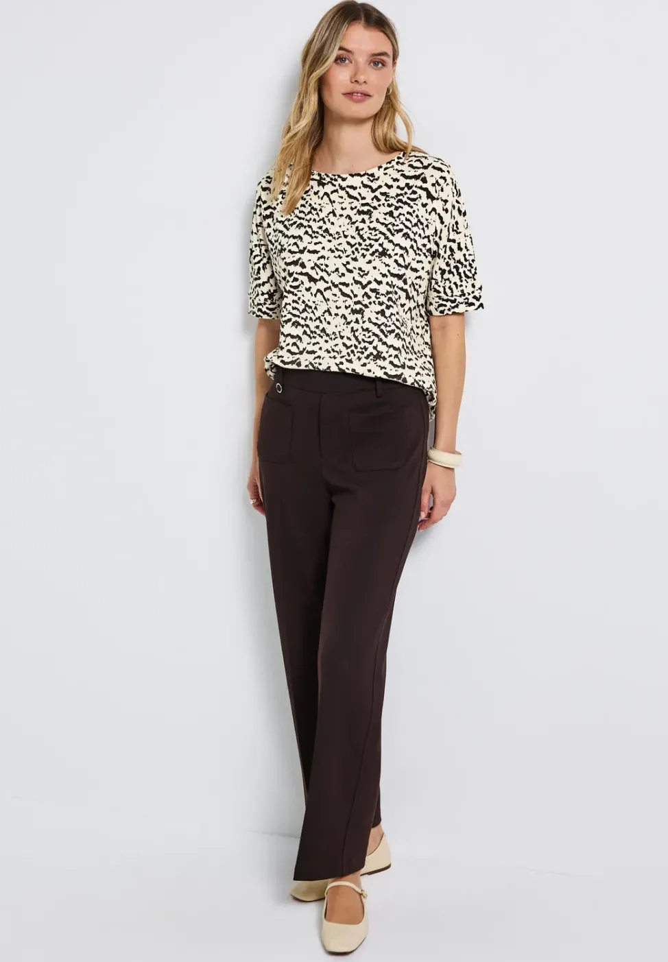 Gemustertes Batwing Shirt