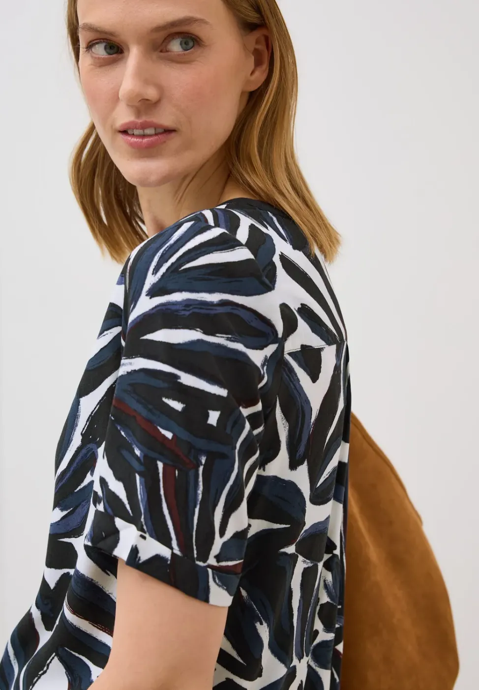 Gemustertes Blusenshirt