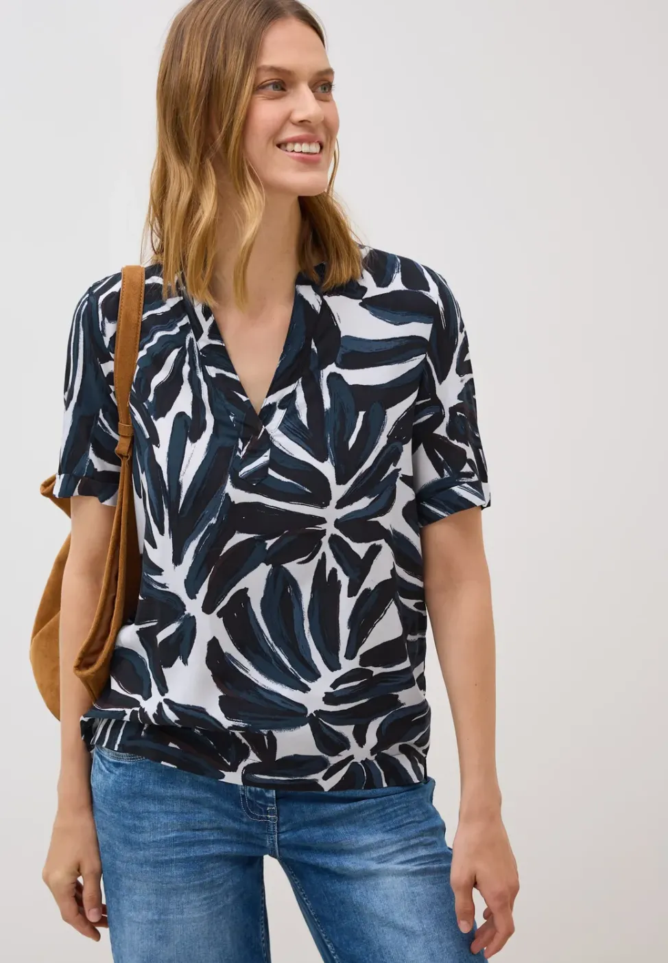 Gemustertes Blusenshirt