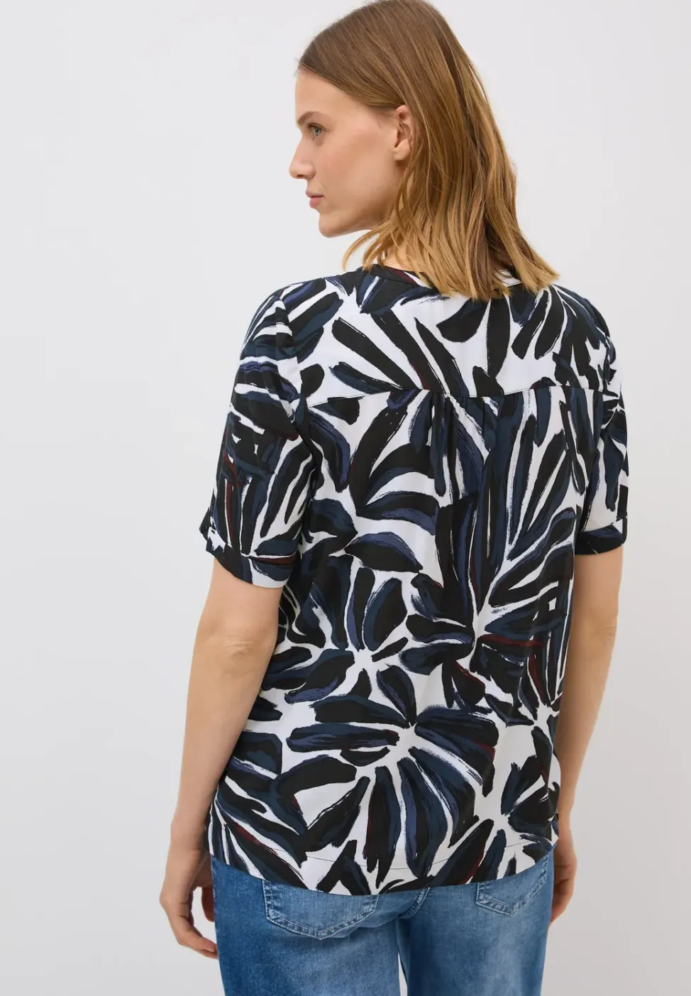 Gemustertes Blusenshirt