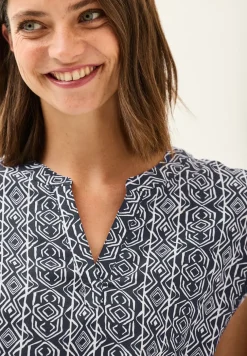 Gemustertes Blusenshirt
