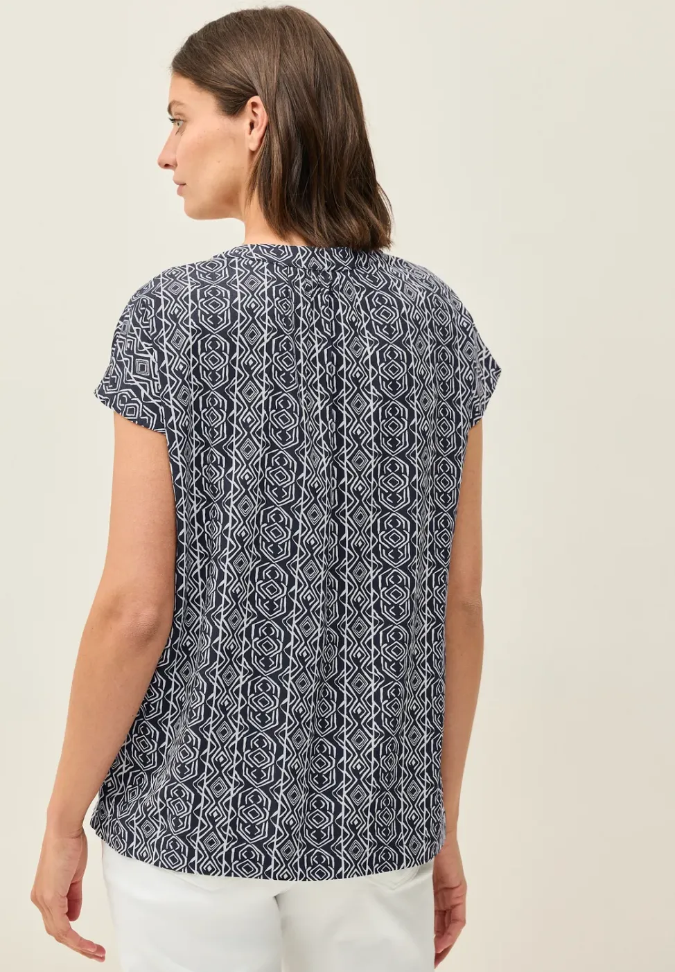 Gemustertes Blusenshirt