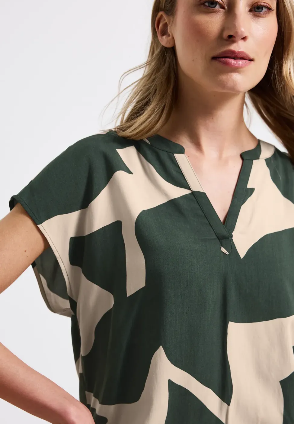 Gemustertes Blusenshirt