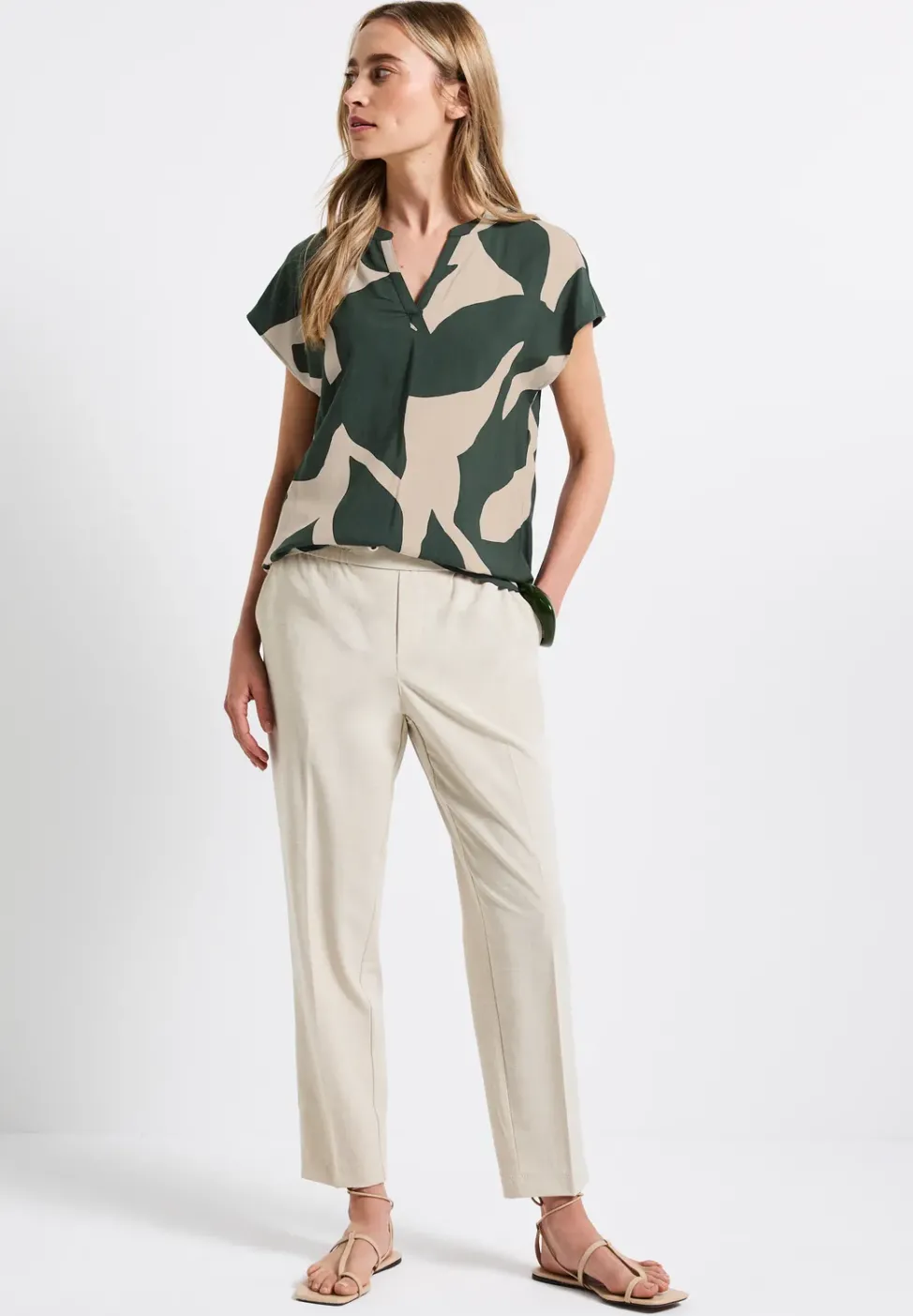 Gemustertes Blusenshirt