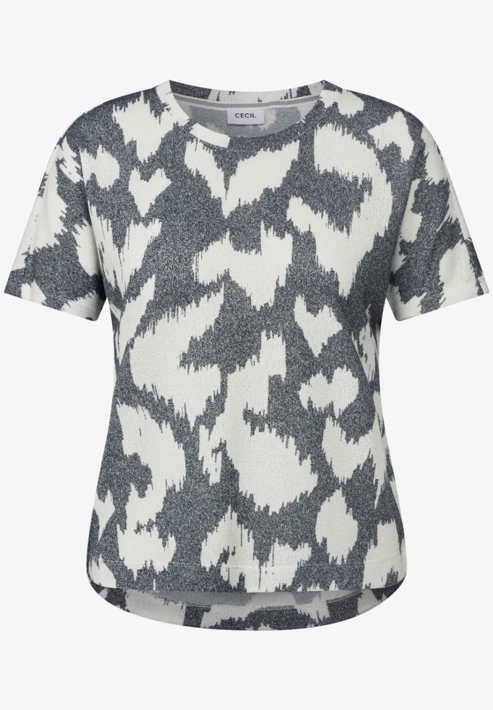 Gemustertes Crepé Shirt