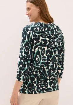Gemustertes Hoodie Shirt