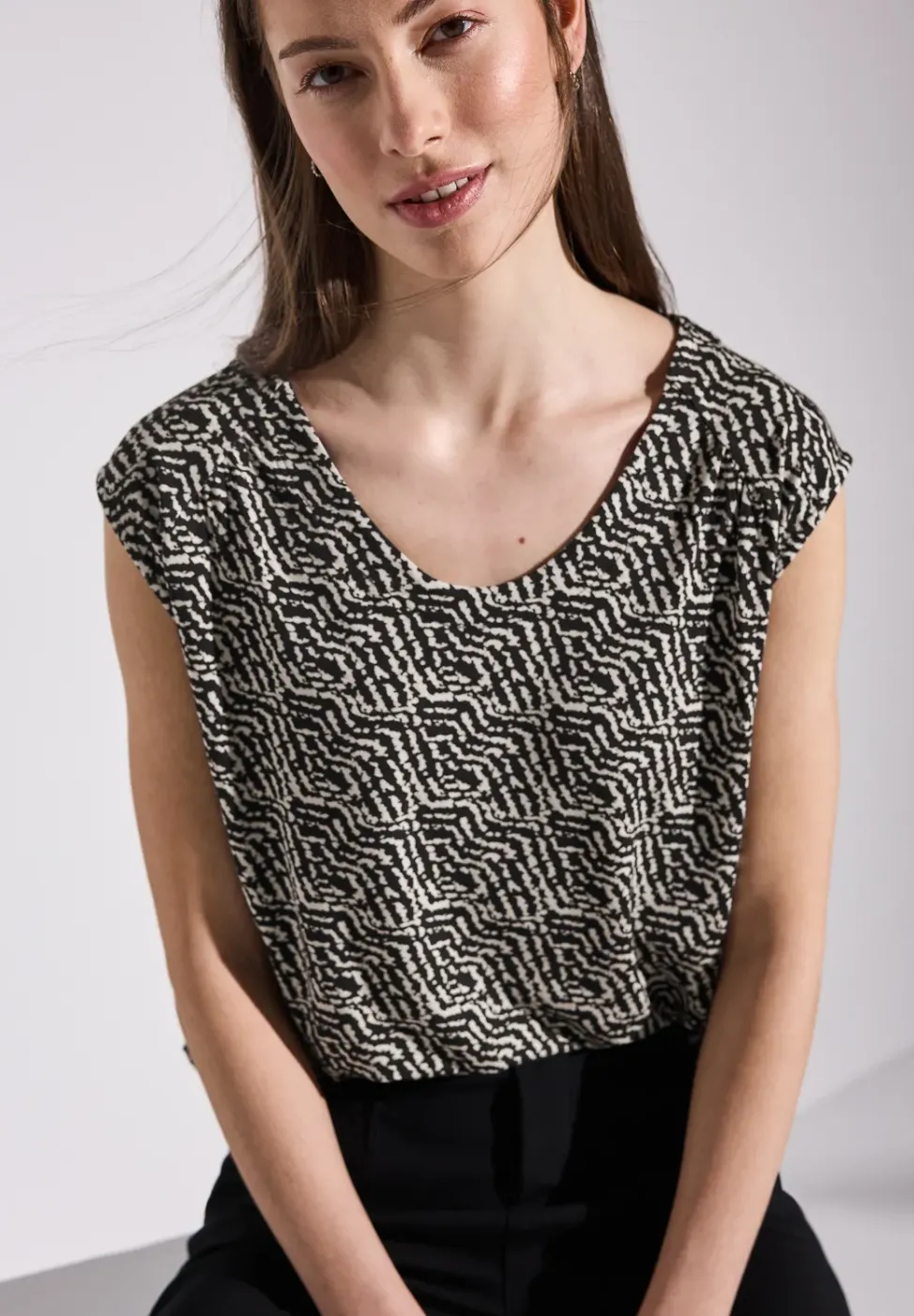 Gemustertes Jersey-Shirt