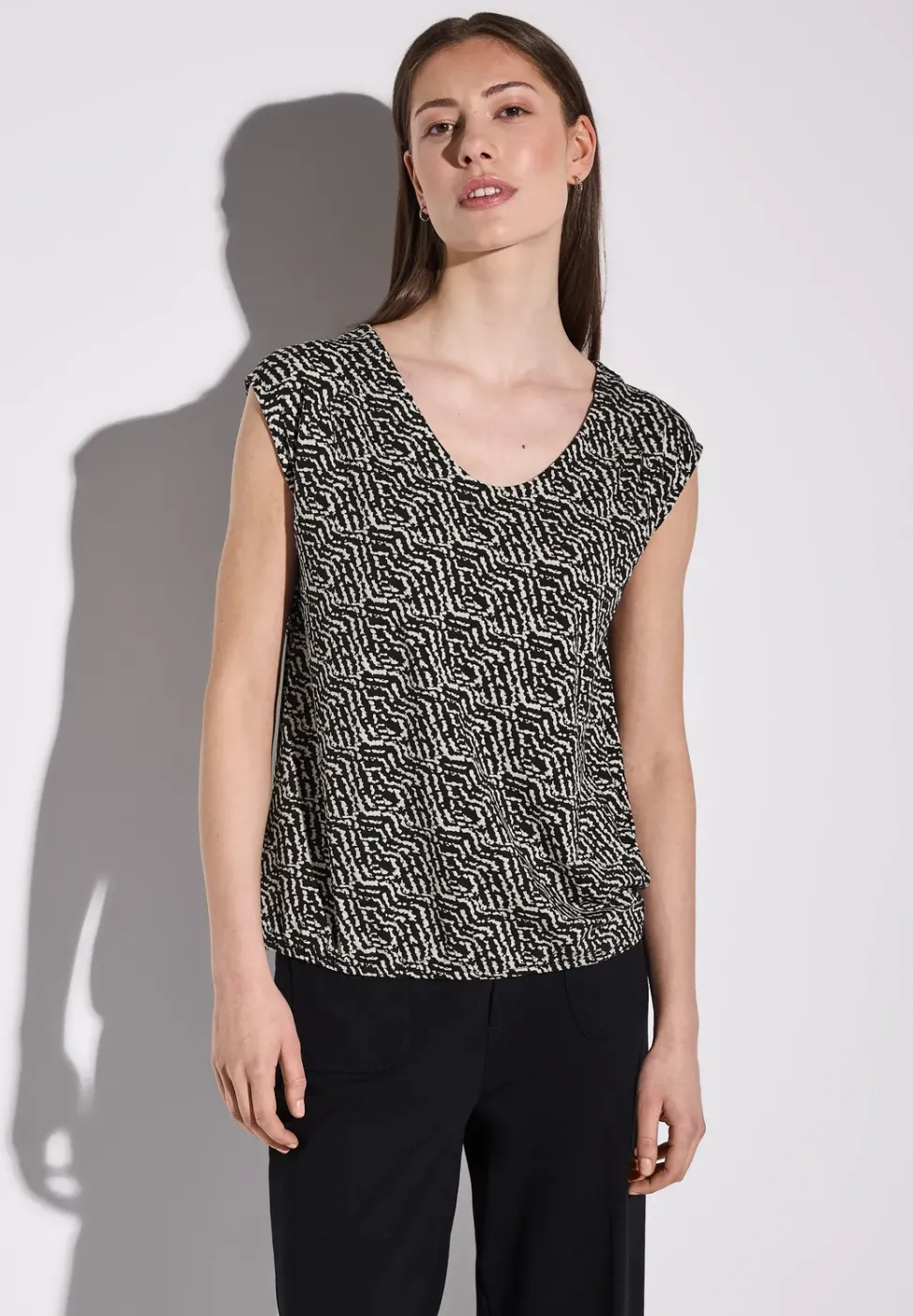 Gemustertes Jersey-Shirt