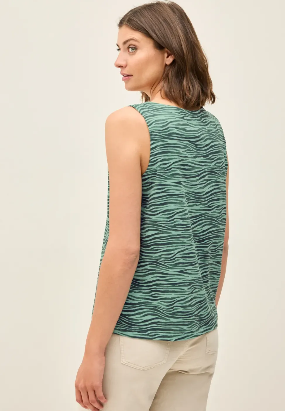 Gemustertes Jersey-Top