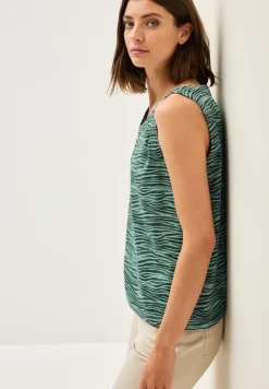 Gemustertes Jersey-Top