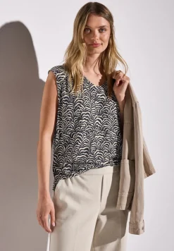 Gemustertes Jersey-Top