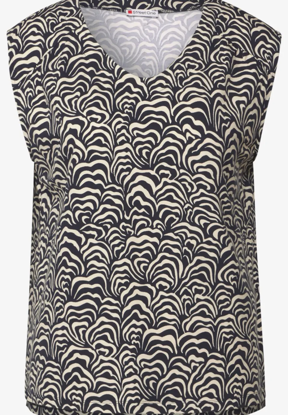 Gemustertes Jersey-Top