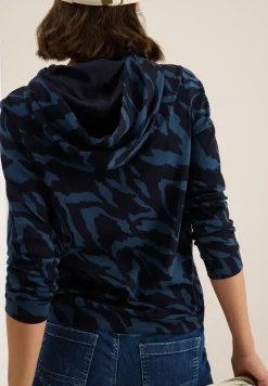 Gemustertes Kapuzenshirt