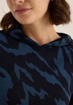 Gemustertes Kapuzenshirt