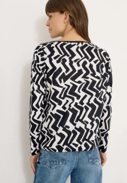 Gemustertes Langarmshirt