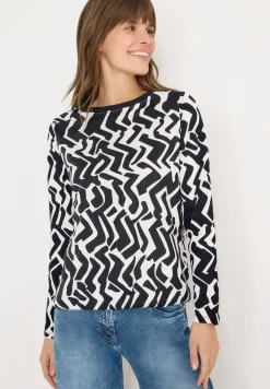 Gemustertes Langarmshirt