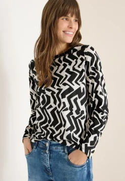 Gemustertes Langarmshirt