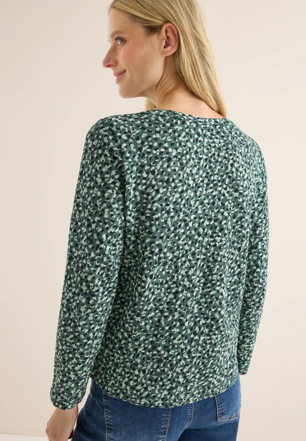 Gemustertes Langarmshirt