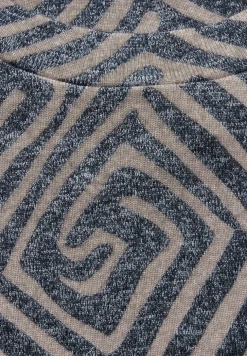 Gemustertes Langarmshirt