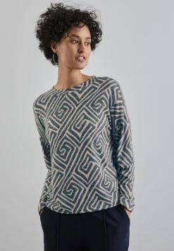 Gemustertes Langarmshirt