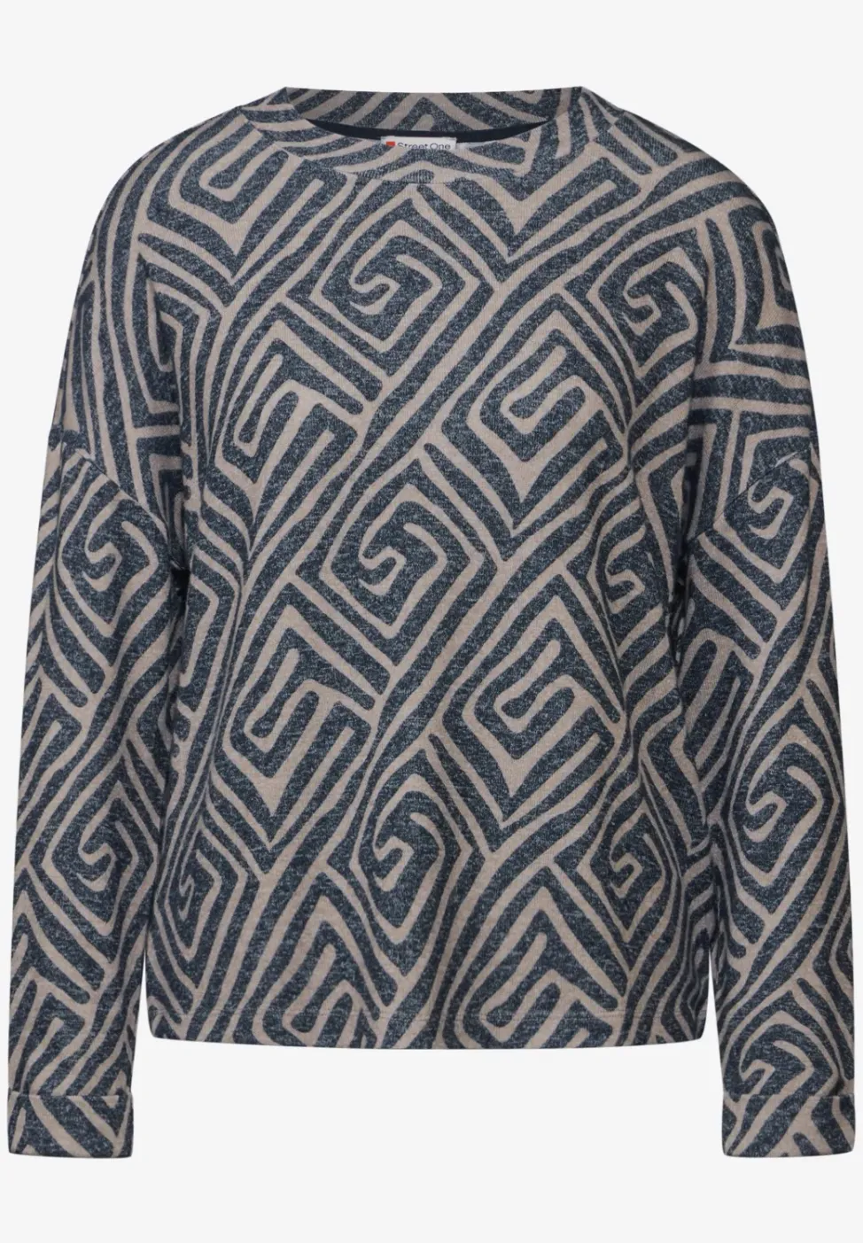 Gemustertes Langarmshirt