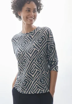 Gemustertes Langarmshirt