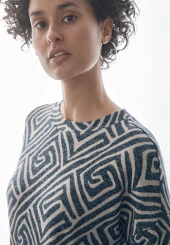 Gemustertes Langarmshirt