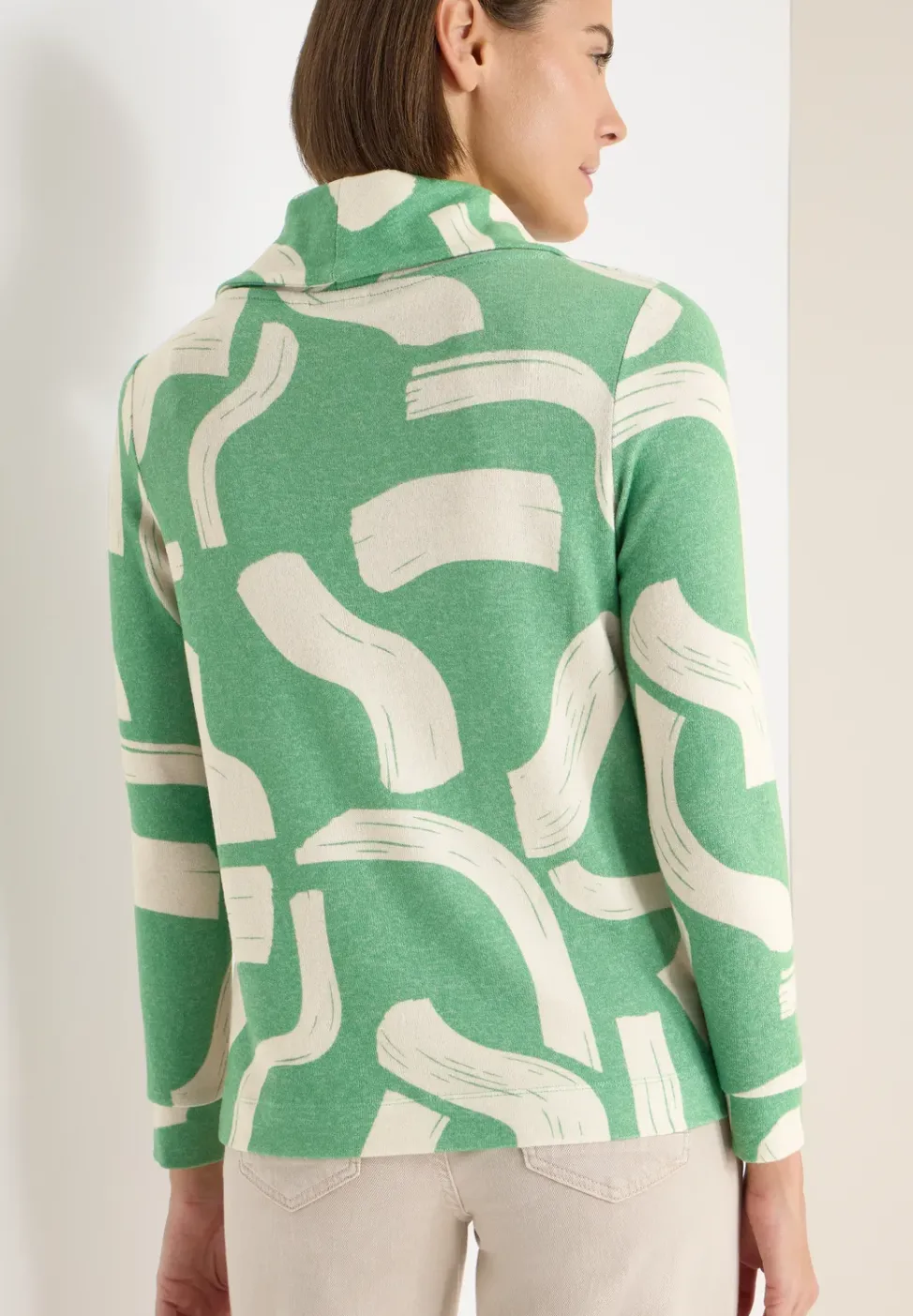 Gemustertes Melange Shirt